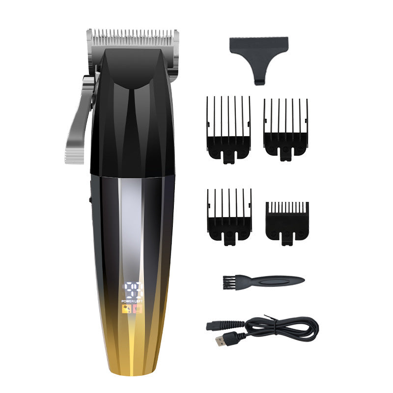 Diamond Engraving Electro-liquid Crystal Display Oil Head Clipper