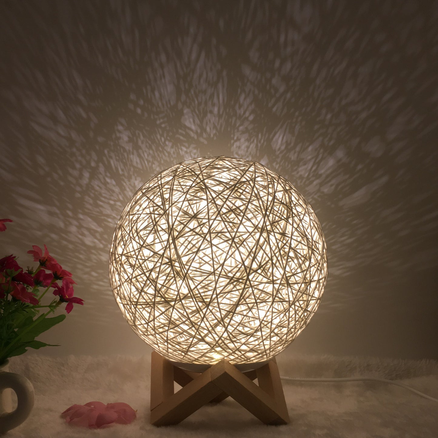 Creative Linen Table Lamp Novel and Unique LED Intelligent