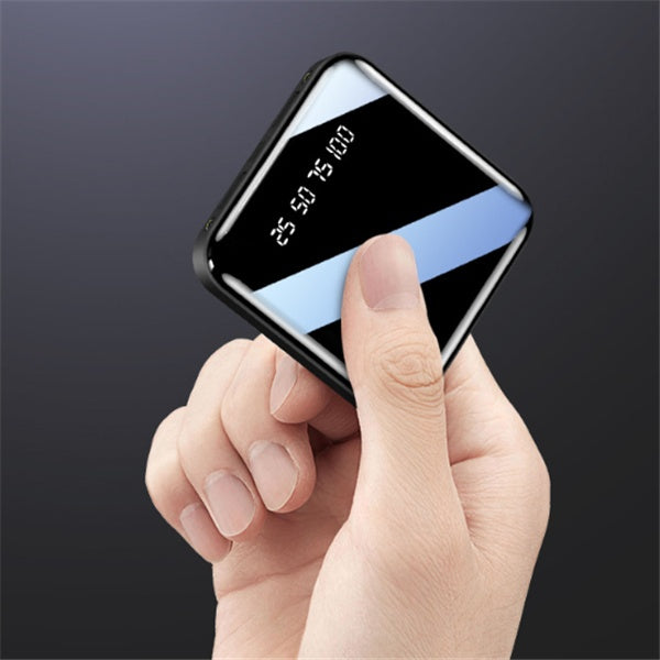 Mini Power Bank 20000 MAh Portable Mirror
