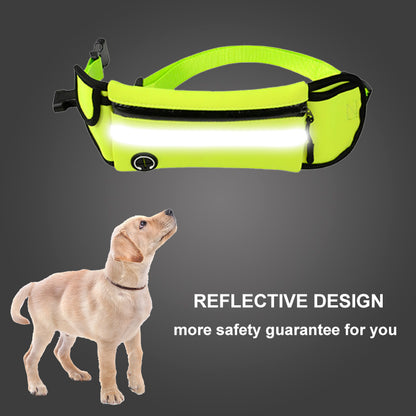 Pet Waist Bag Sports Traction Rope Reflective Waterproof Running Traction Rope