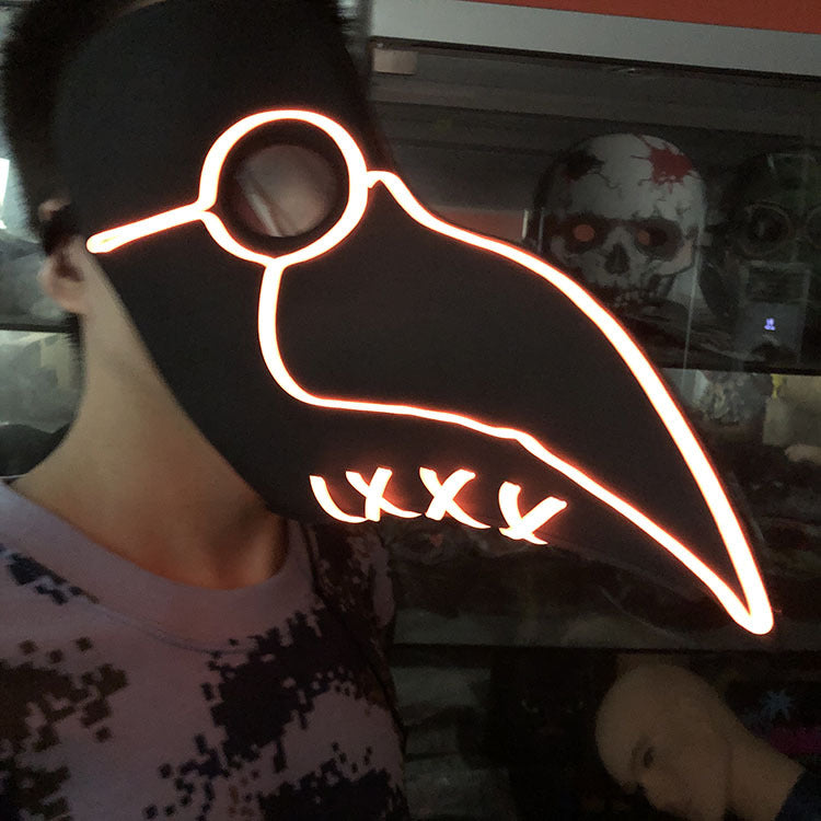 Halloween Mask glowing beak mask