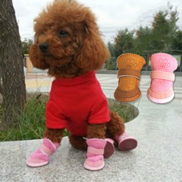Dog snow boots teddy