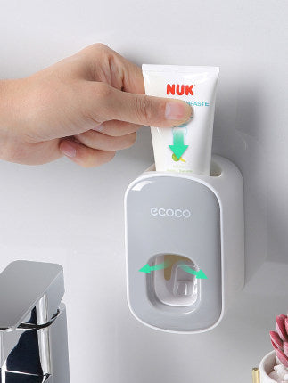 Wall Mounted Automatic Toothpaste Holder Set Dispenser