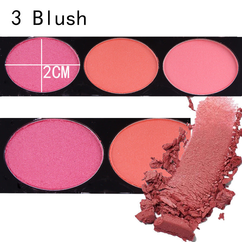 MISS ROSE 144 color 3 color 3 Color Eyeshadow blush makeup