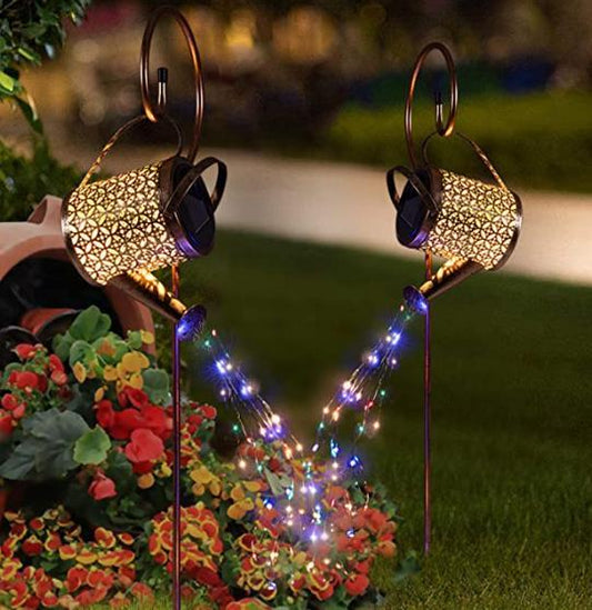 Watering Can Lights, Copper Solar Garden Lights