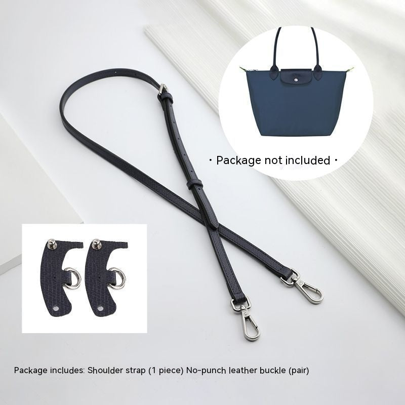 Wide Shoulder Strap Punch-free Leather Ring Crossbody
