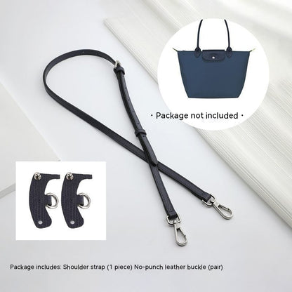 Wide Shoulder Strap Punch-free Leather Ring Crossbody
