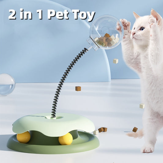 Cat Leakage Food 2 In 1 Toys Turntable Ball Toys