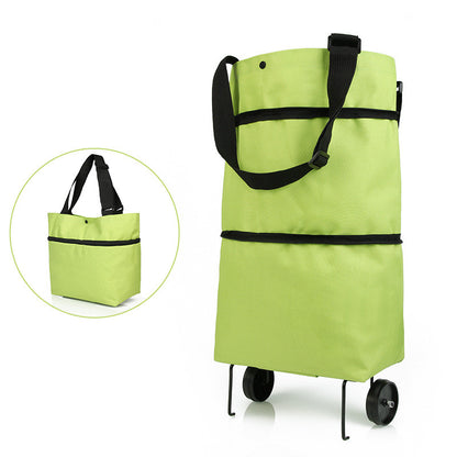 Folding Shopping Carts Reusable Shopping Bags with Wheels