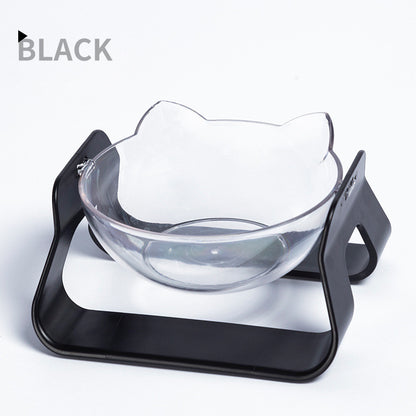 Adjustable Oblique Mouth Cat Bowl