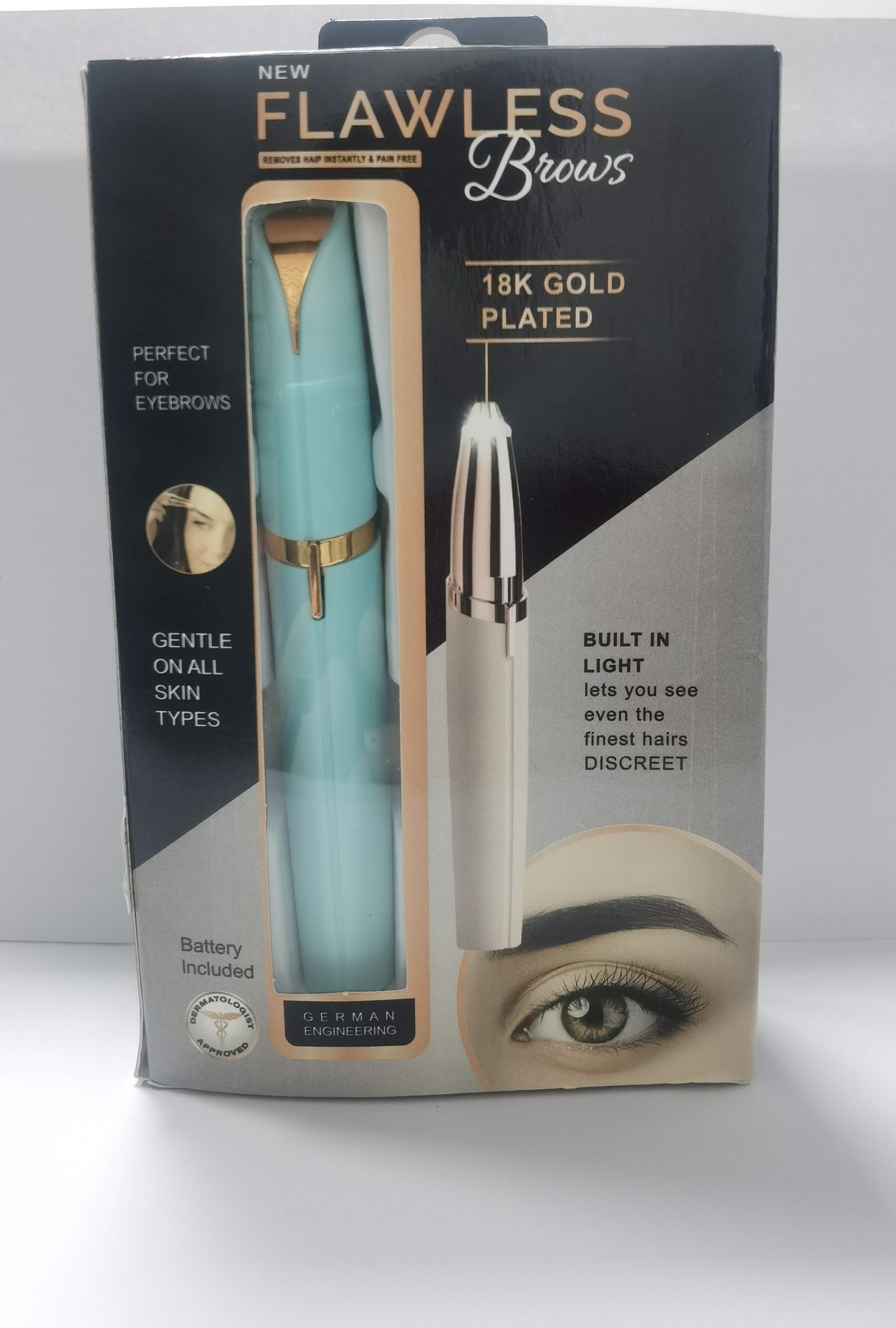 Mini Electric Eyebrow Trimmer Lipstick Brows Pen Hair Remover