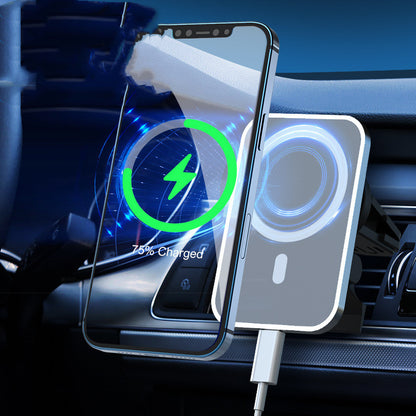 Magnetic Car Wireless Charger 15W Fast Charging Air Outlet