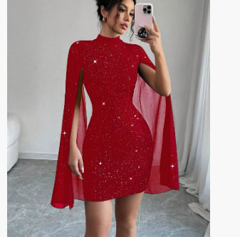 Women's Sexy Elegant Evening Party Dresses Round Neck