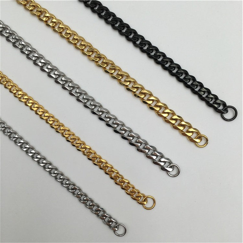 European and American titanium steel Cuban chain