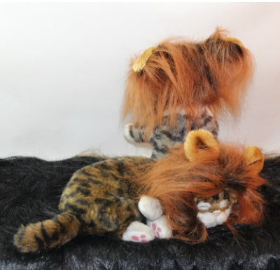 Funny Pet Hat For Small Dogs Cats Hat Emulation Lion Hair