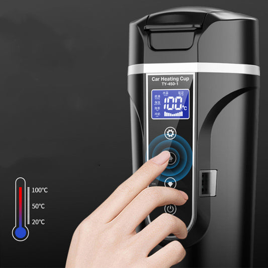 Portable Car Bottle Smart Touch Digital Display Insulated Cup