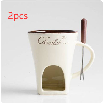Fondue Mug Set Personal Mini Fondue Pots Melter Cup