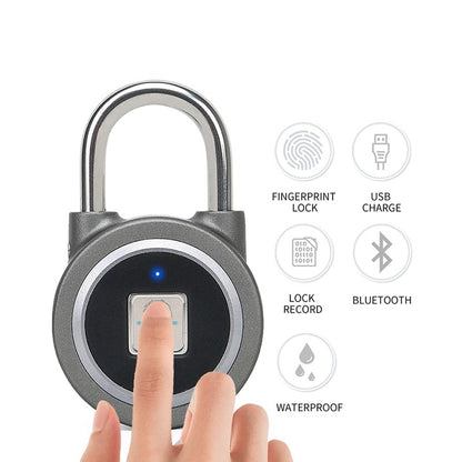 Smart lock fingerprint padlock mobile phone APP control