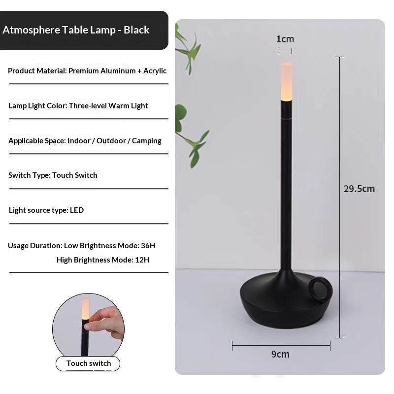 LED Candle Charging Restaurant Bar Lamp Desktop Decoration