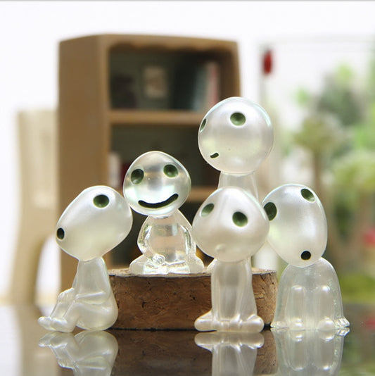 Car Ornament Resin Cute Mini Luminous Decoration Alien Dolls