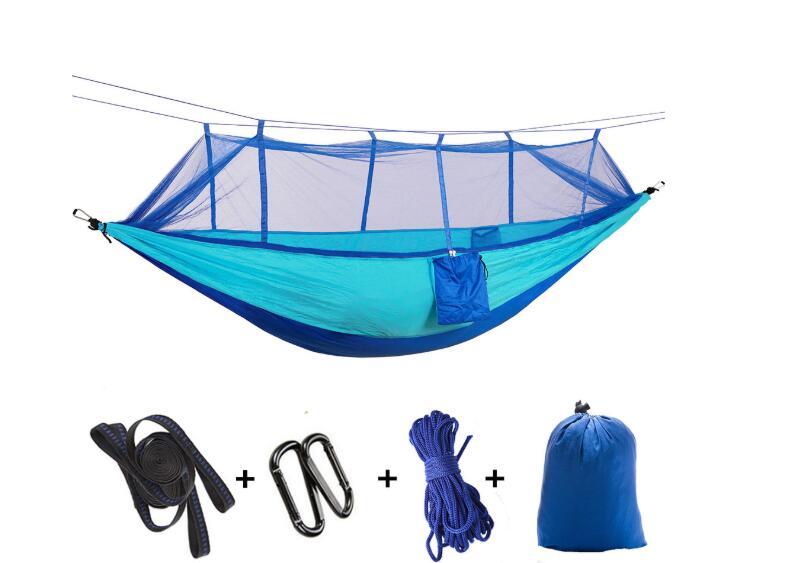 Outdoor Parachute Cloth Hammock Couble with Mosquito Net