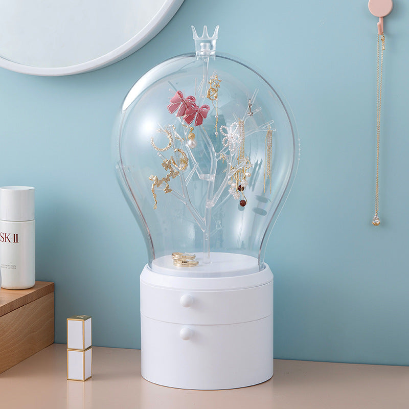 LED Light Jewelry Storage Box Makeup Organizer