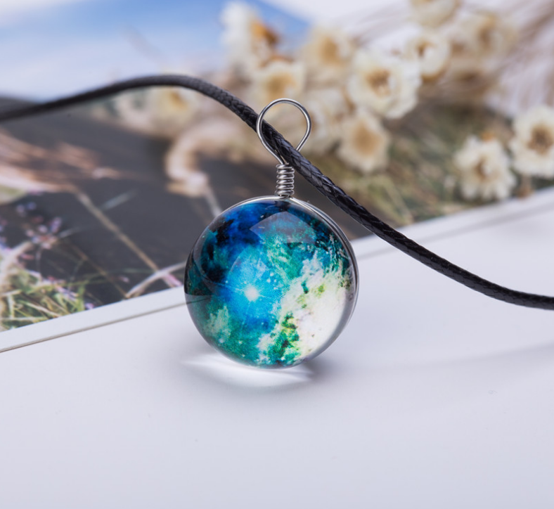Pendentif Carte Astrale Galaxie
