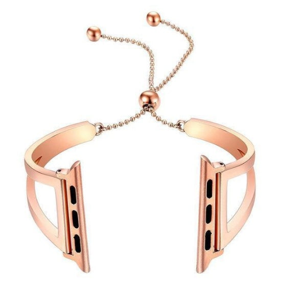 Compatible with Apple, Watch Bands Adjustable Stainless Steel