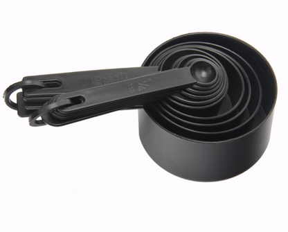 10PC Black Set Plastic Measuring Spoon