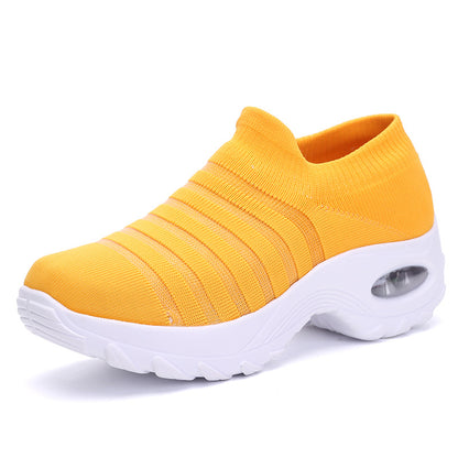 Hollow Out Woman's Air Cushion Dance Shoe Lady