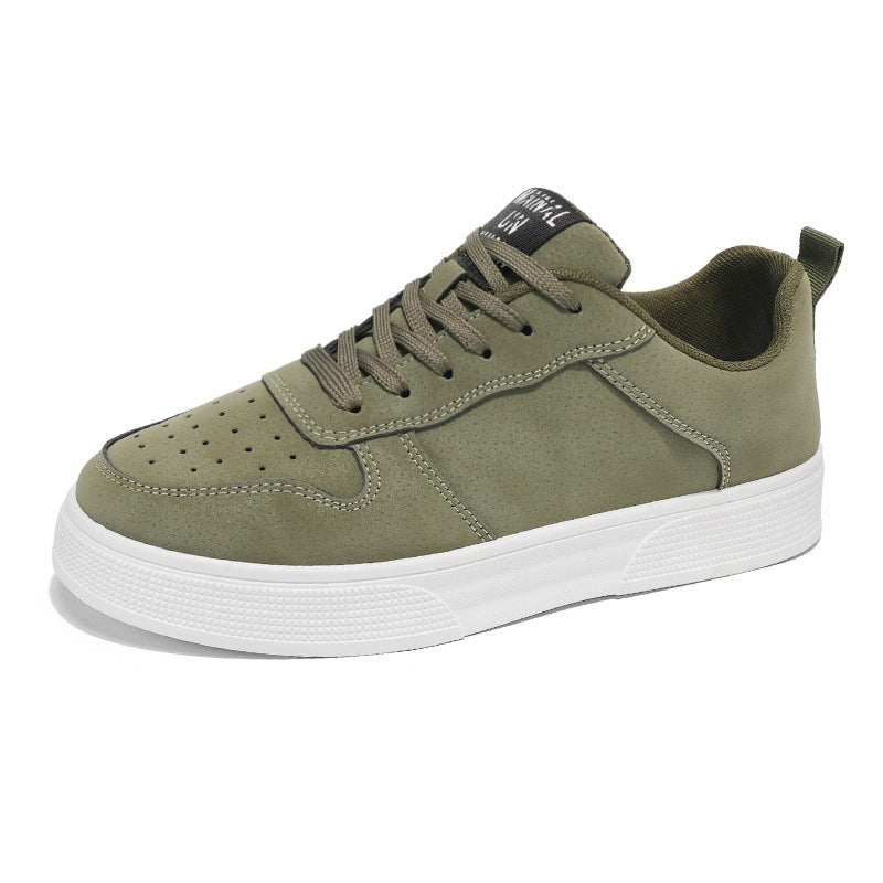 Men's Lace-up Flat Shoes Fashion Casual Round-toe