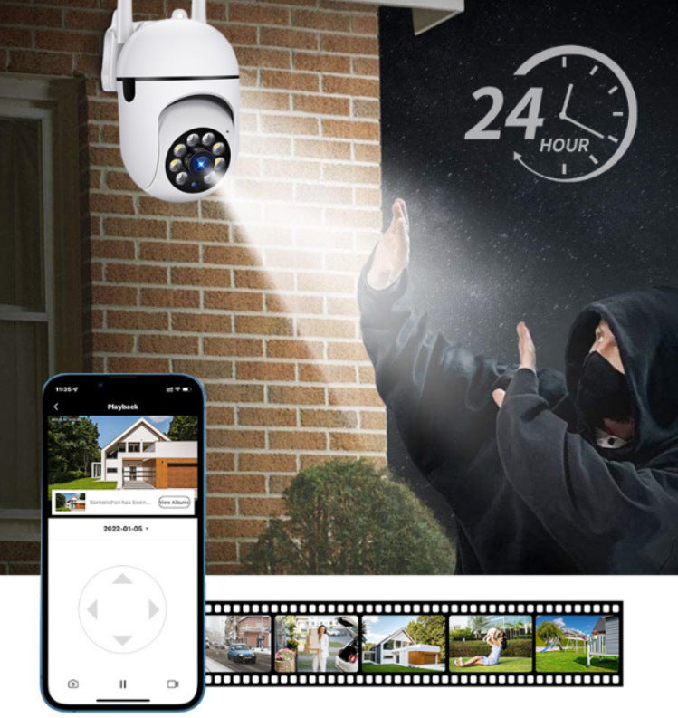 Night Vision Remote HD Indoor And Outdoor Wall-mounted Bulb Camera