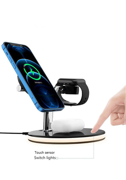 Compatible with Apple, 3 In 1 Magnetic Wireless Charger 15W Fast Charging Station