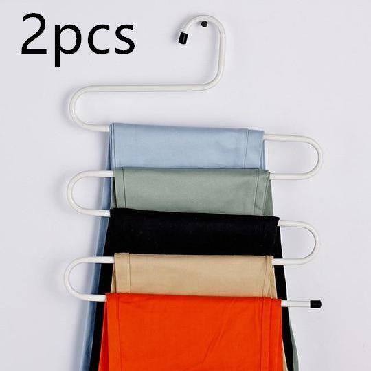 Magic non-slip s-type home pants rack