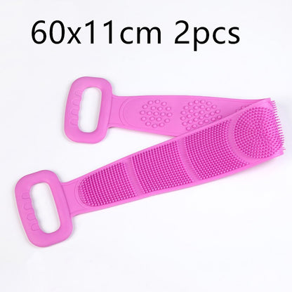 Double-sided silicone rubbing towel