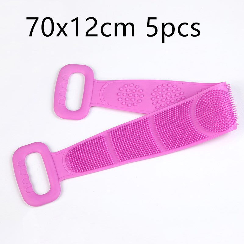 Double-sided silicone rubbing towel