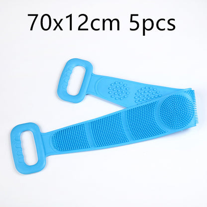 Double-sided silicone rubbing towel