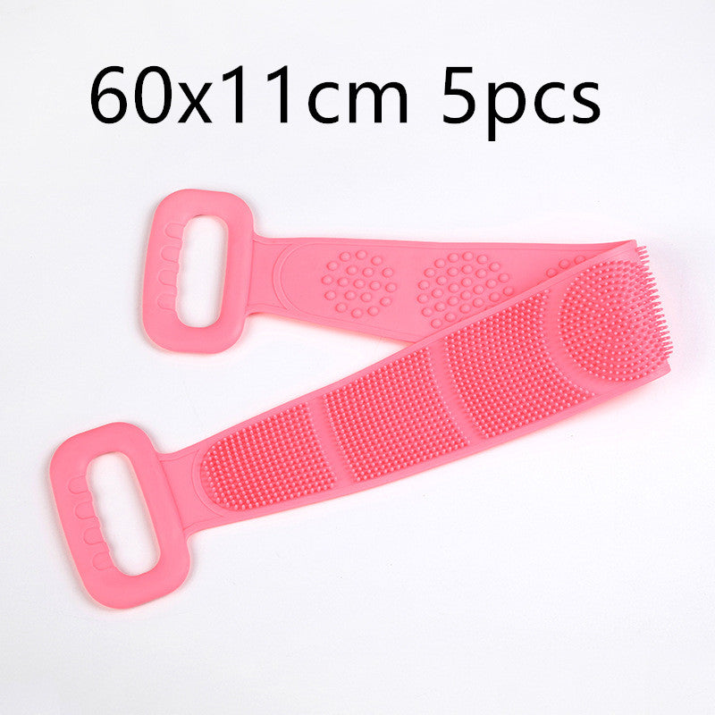 Double-sided silicone rubbing towel