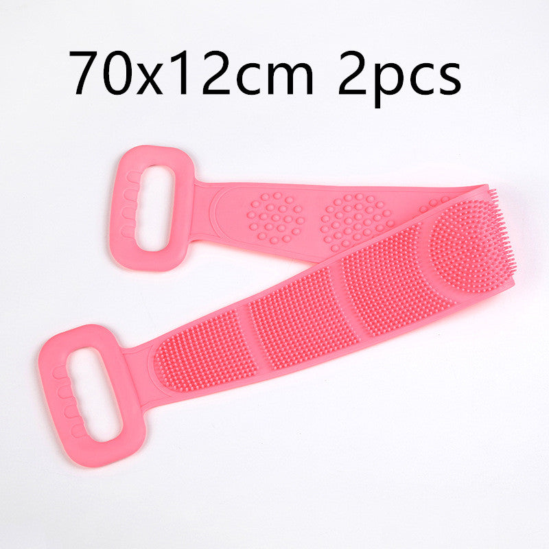 Double-sided silicone rubbing towel