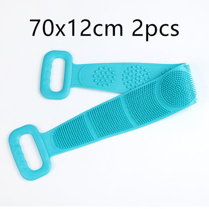 Double-sided silicone rubbing towel
