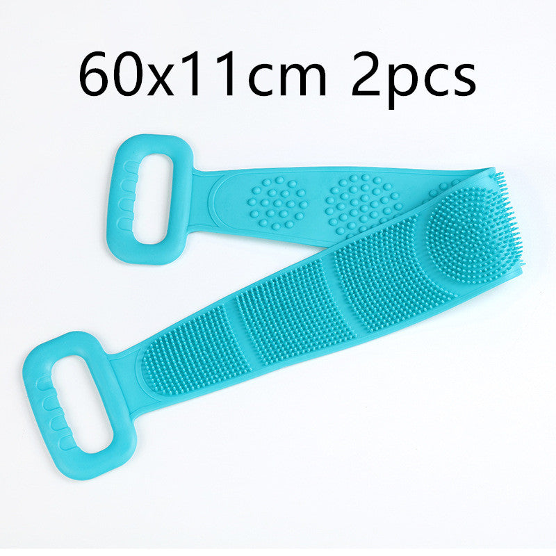 Double-sided silicone rubbing towel