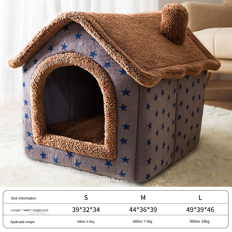 Pet Bed Small Dog Teddy Cat Litter Four Seasons Universal Dog House