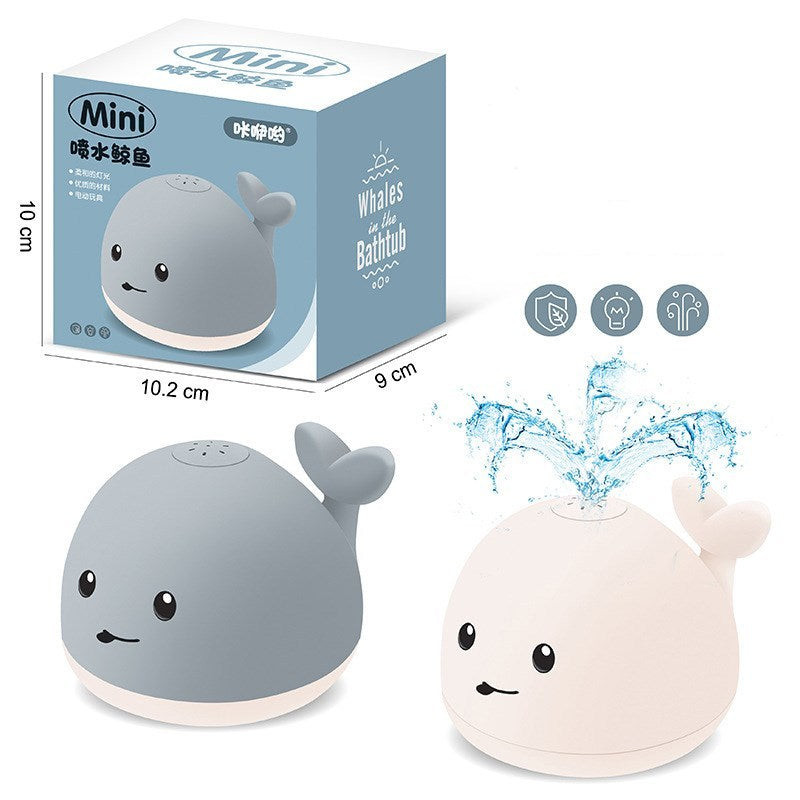 Baby Cute Cartoon Whale Floating Spraying Water Bath