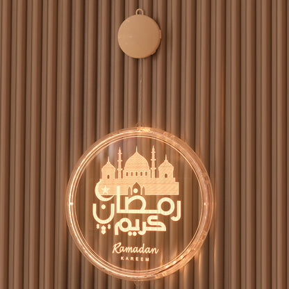 LED Ramadan Castle Moon Kerosene 3D Hanging Lamp