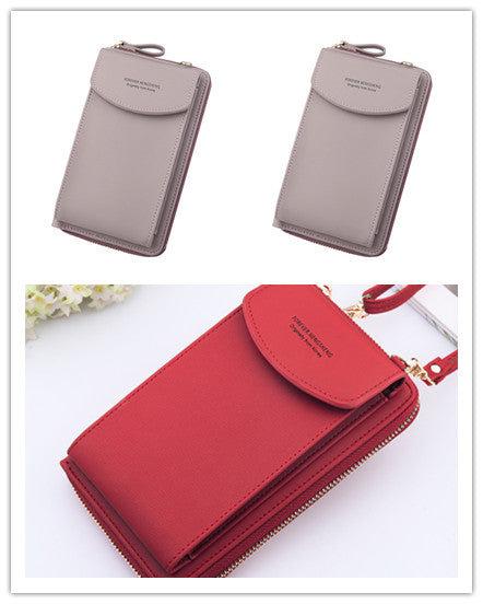 Mobile Phone Bag Zipper Women Diagonal Bag