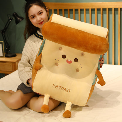 Toast Bread Bedside Cushion Back Pillow With Headrest