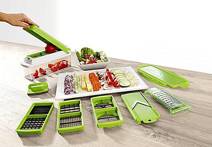 12pcs Multifunctional Vegetable Chopper Slicer Dicer