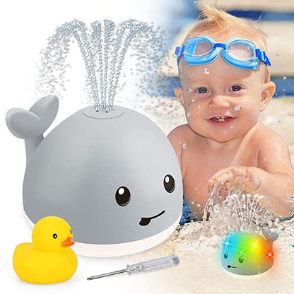 Baby Cute Cartoon Whale Floating Spraying Water Bath