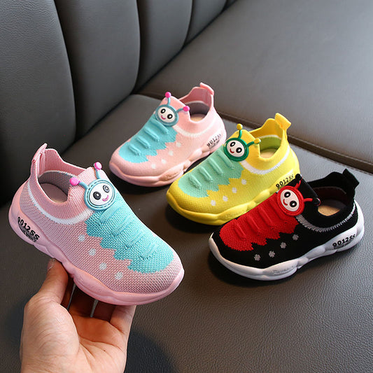 Fashion Baby Girls Boys Sneakers Sport Child Stretch Mesh Shoes