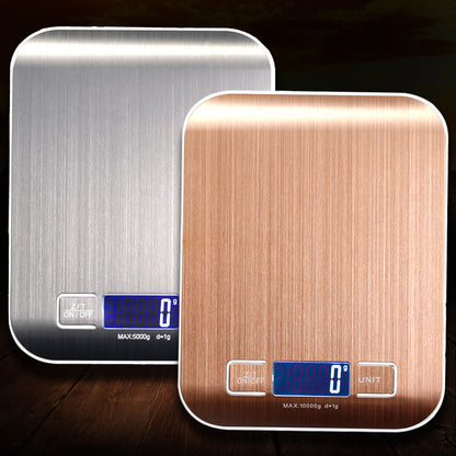 Rechargeable Flat Stainless Steel Kitchen Scale Electronic Scale Small Platform Scale